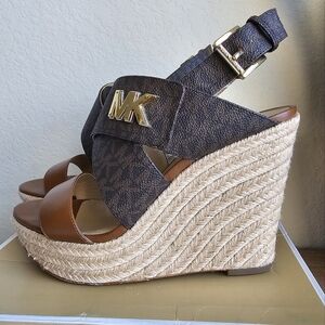MK Sidney Espadrille Wedge